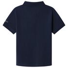Boys Navy Blue Logo Polo Shirt, 1, hi-res