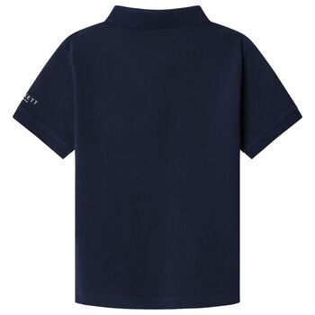 Boys Navy Blue Logo Polo Shirt
