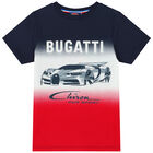 Boys Navy, White & Red Logo T-Shirt, 2, hi-res