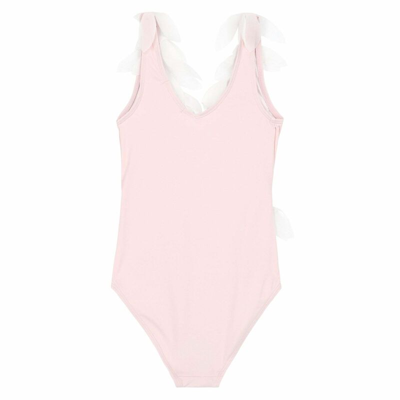 Girls Pink Petal Swimsuit, 1, hi-res image number null