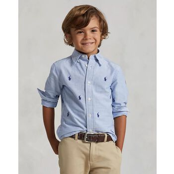 Boys Blue Logo Shirt