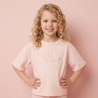 Girls Mini Me Pink Logo T-Shirt, 1, hi-res