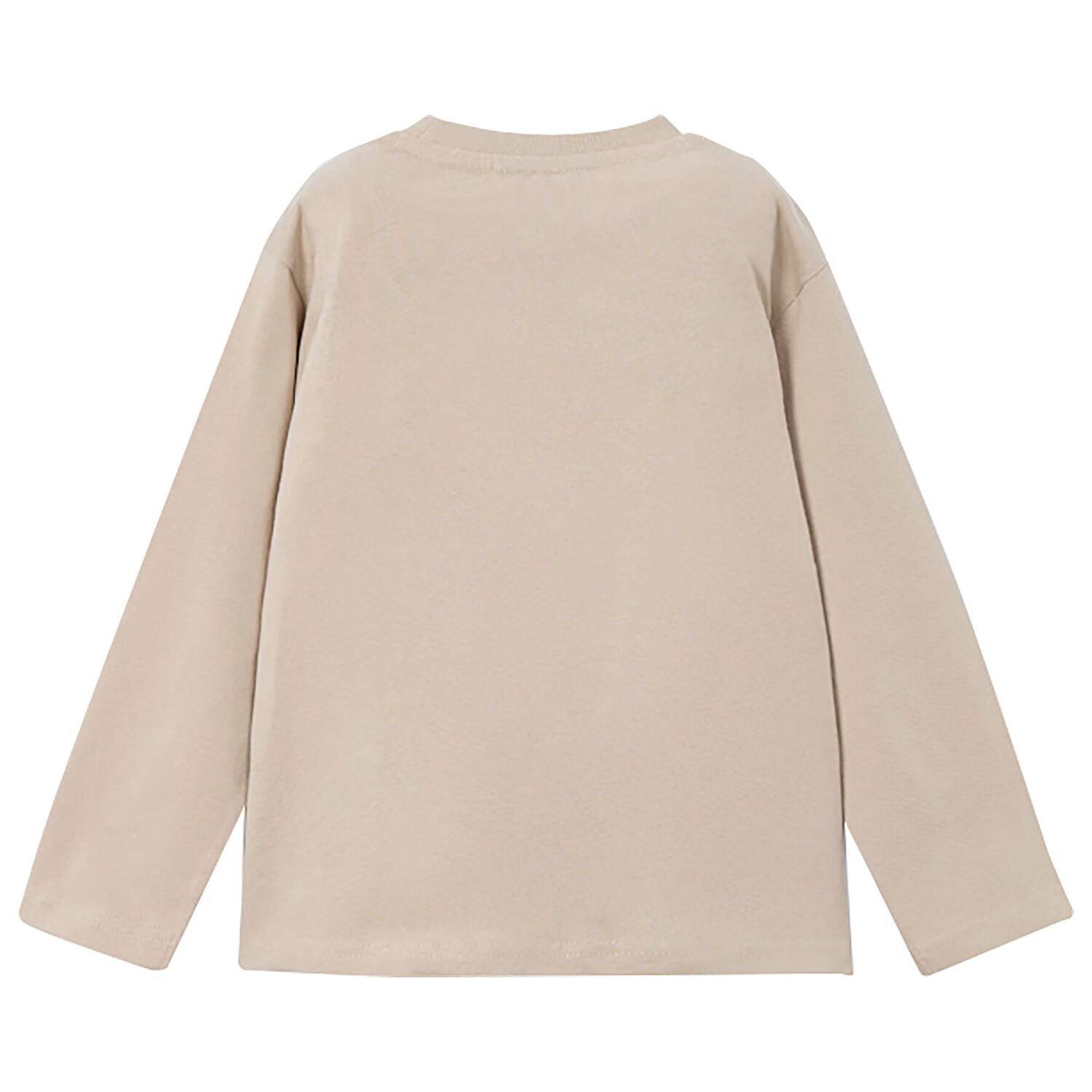 Boys Beige Long Sleeve Top, 2, hi-res