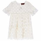 Girls Ivory Special Occasion Dress, 1, hi-res