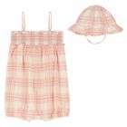 Baby Girls Pink & Ivory Romper Set, 1, hi-res
