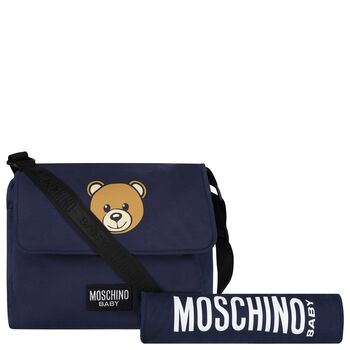 Navy Blue Teddy Bear Baby Changing Bag