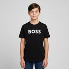 Boys Black Logo T-Shirt, 1, hi-res