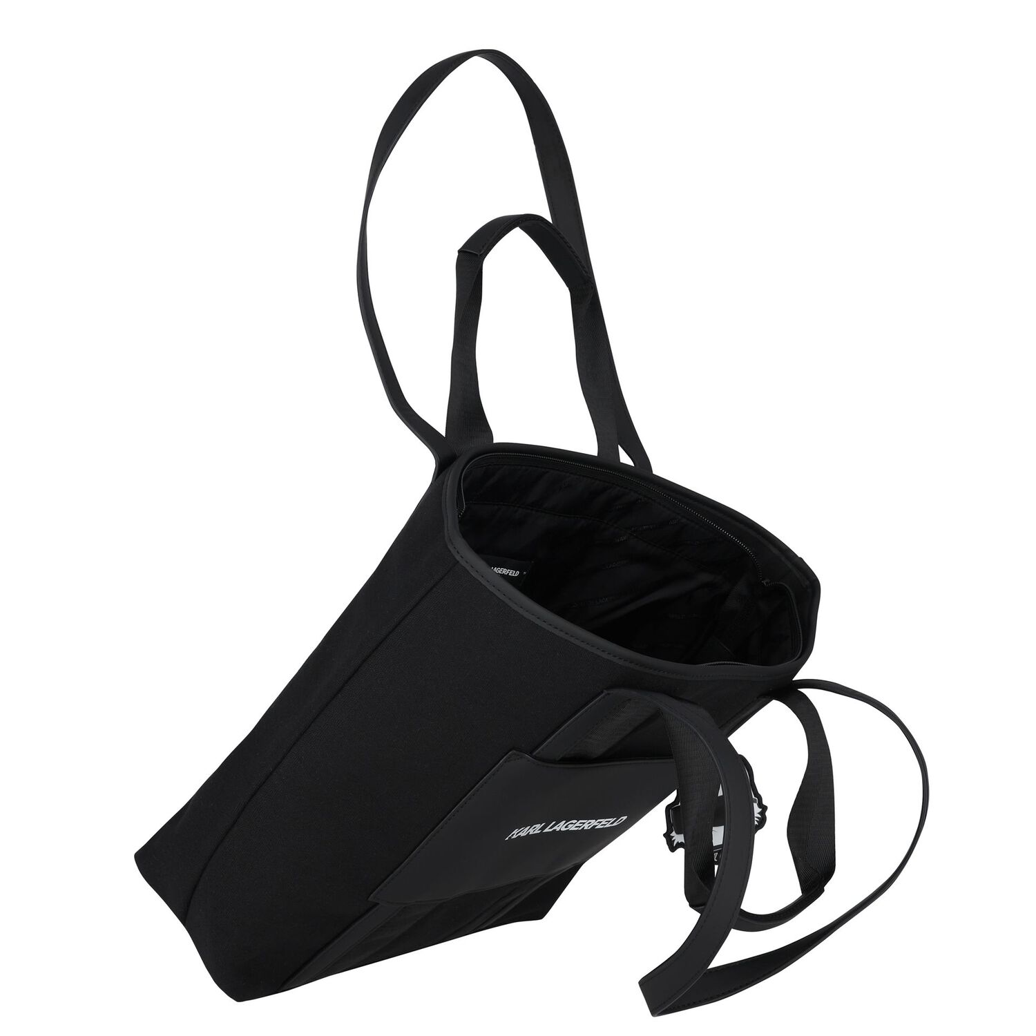 Girls Black Choupette Tote Bag, 1, hi-res