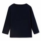 Boys Navy Printed Long Sleeve Top, 1, hi-res