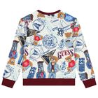 Boys White Logo Sweatshirt, 1, hi-res