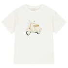 Boys Ivory Motorbike T-Shirt, 2, hi-res
