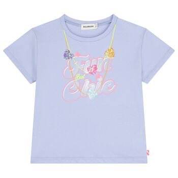 Girls Purple Necklace T-Shirt