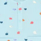 Baby Boys Blue Romper, 1, hi-res