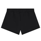 Girls Black Logo Shorts, 1, hi-res