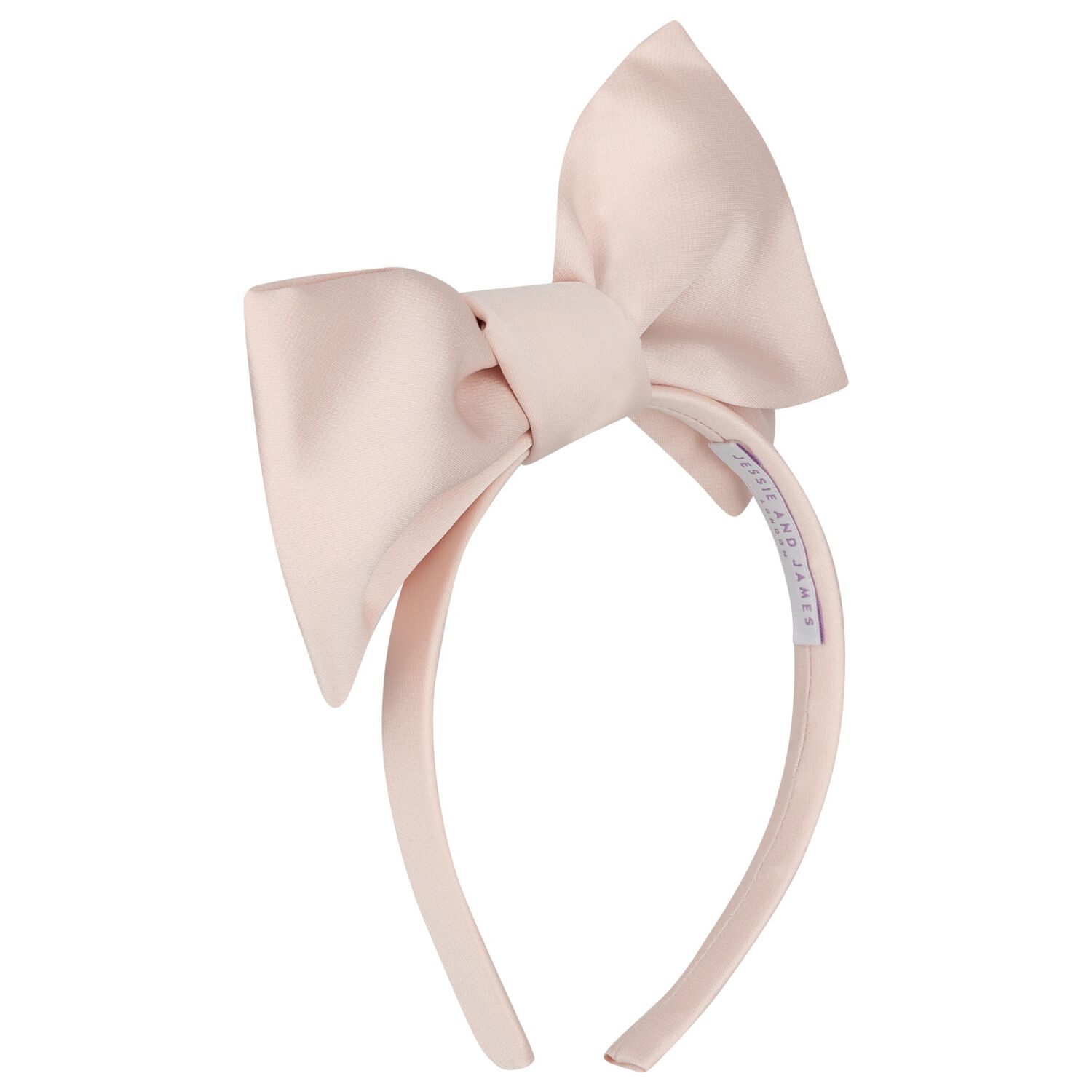 Girls Pink Bow Headband, 2, hi-res