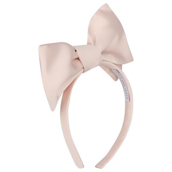 Girls Pink Bow Headband