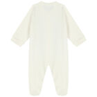 Ivory & Gold Logo Babygrow, 1, hi-res
