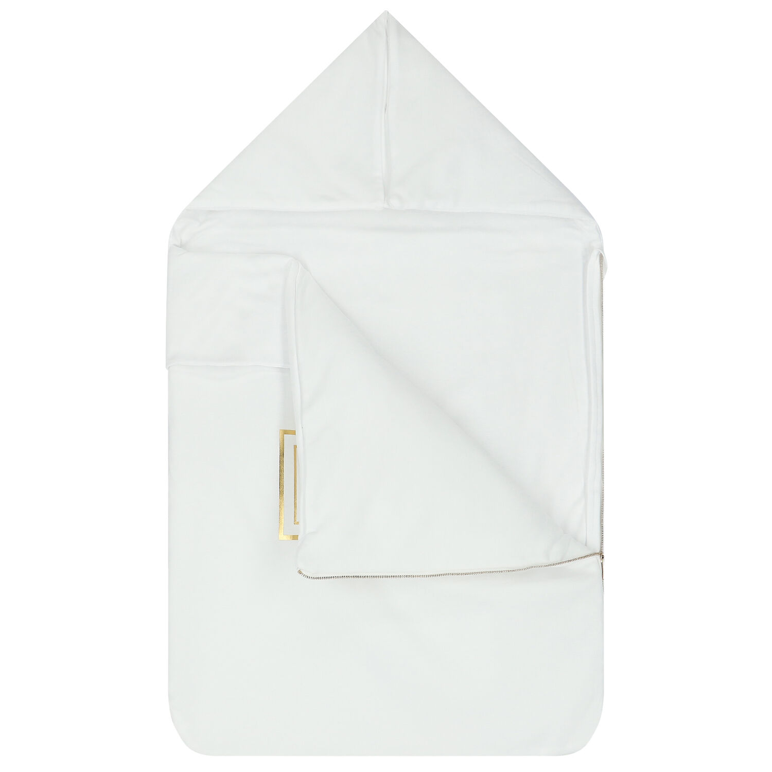 White & Gold Logo Baby Nest, 1, hi-res