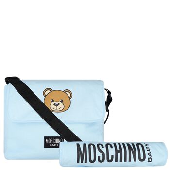 Blue Teddy Bear Baby Changing Bag
