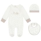 Ivory & Beige Babygrow Gift Set, 3, hi-res