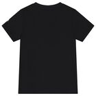 Boys Black Logo T-Shirt, 2, hi-res