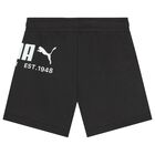 Boys Black Logo Shorts, 1, hi-res
