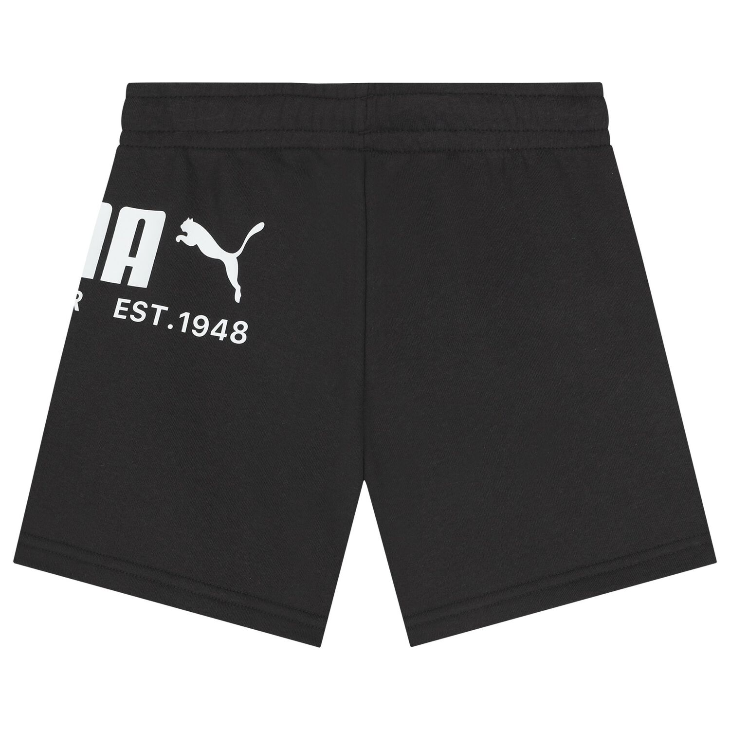 Boys Black Logo Shorts, 1, hi-res