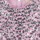 Girls Pink & Silver Sequin Maxi Dress, 2, hi-res