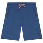 Boys White & Blue Palm Tree Shorts Set, 3, hi-res