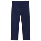 Boys Navy Blue Chino Trousers, 3, hi-res