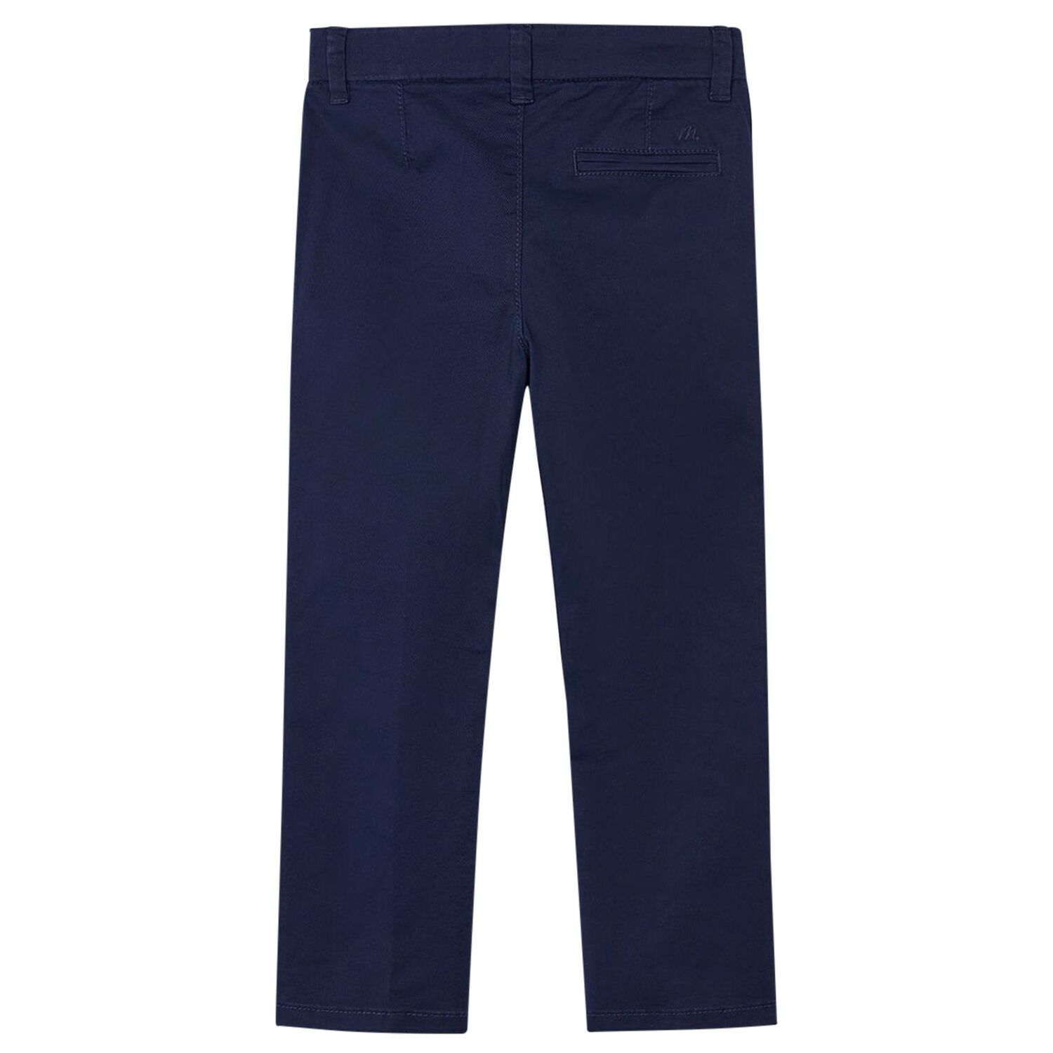 Boys Navy Blue Chino Trousers, 3, hi-res