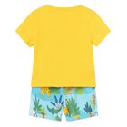 Baby Boys Yellow & Blue Shorts Set, 2, hi-res