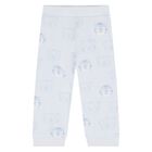 Younger Boys Blue Tiger Logo Joggers Set, 1, hi-res