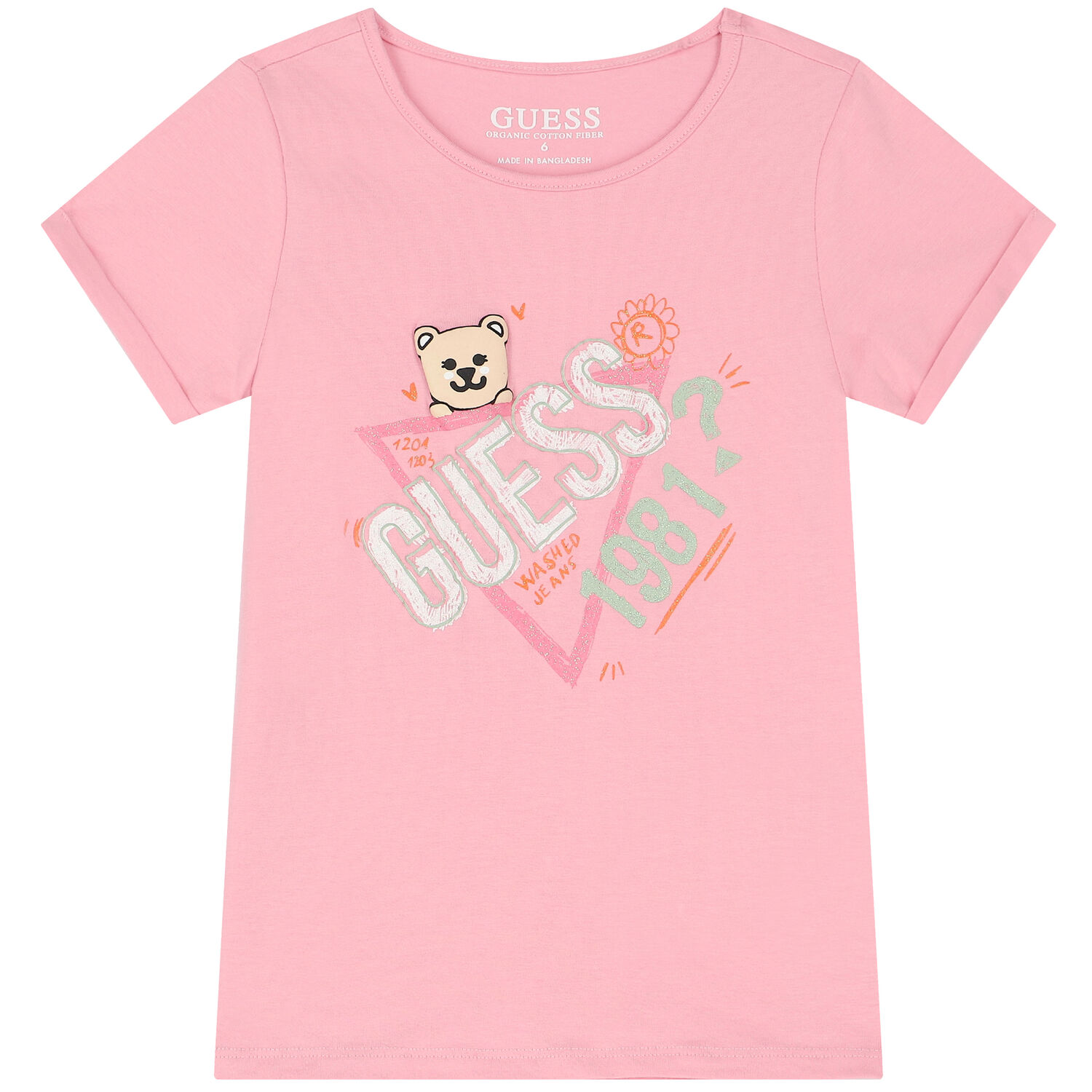 Girls Pink Logo T-Shirt, 2, hi-res
