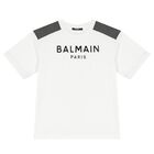 White & Black Logo T-Shirt, 1, hi-res