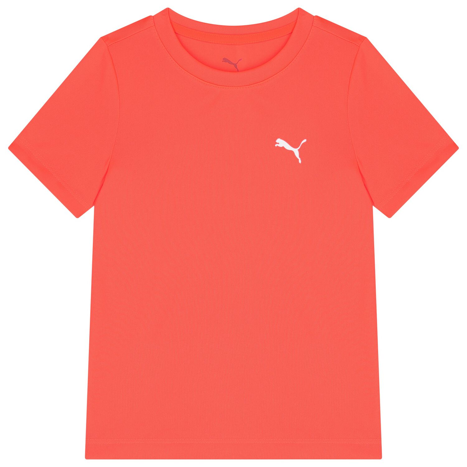 Boys Neon Orange Logo T-Shirt, 1, hi-res