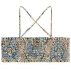 Girls Beige & Blue Floral Bikini, 1, hi-res