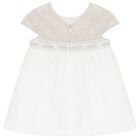 Baby Girls Beige & Ivory Dress Set, 1, hi-res