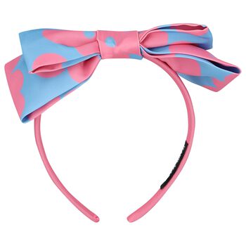 Girls Blue & Pink Floral Headband