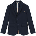 Boys Navy Blue Milano Suit, 1, hi-res