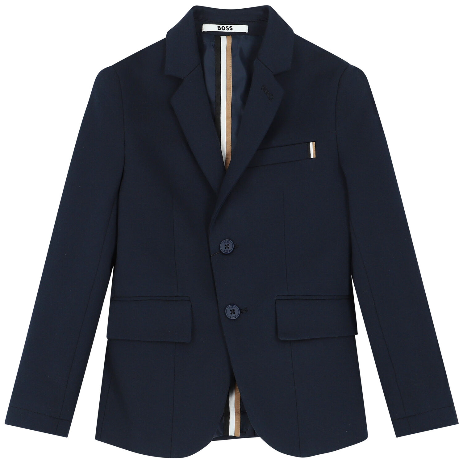Boys Navy Blue Milano Suit, 1, hi-res
