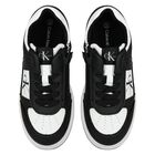 Boys White & Black Logo Trainers, 1, hi-res