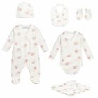 Baby Girls Ivory Floral Gift Set, 1, hi-res