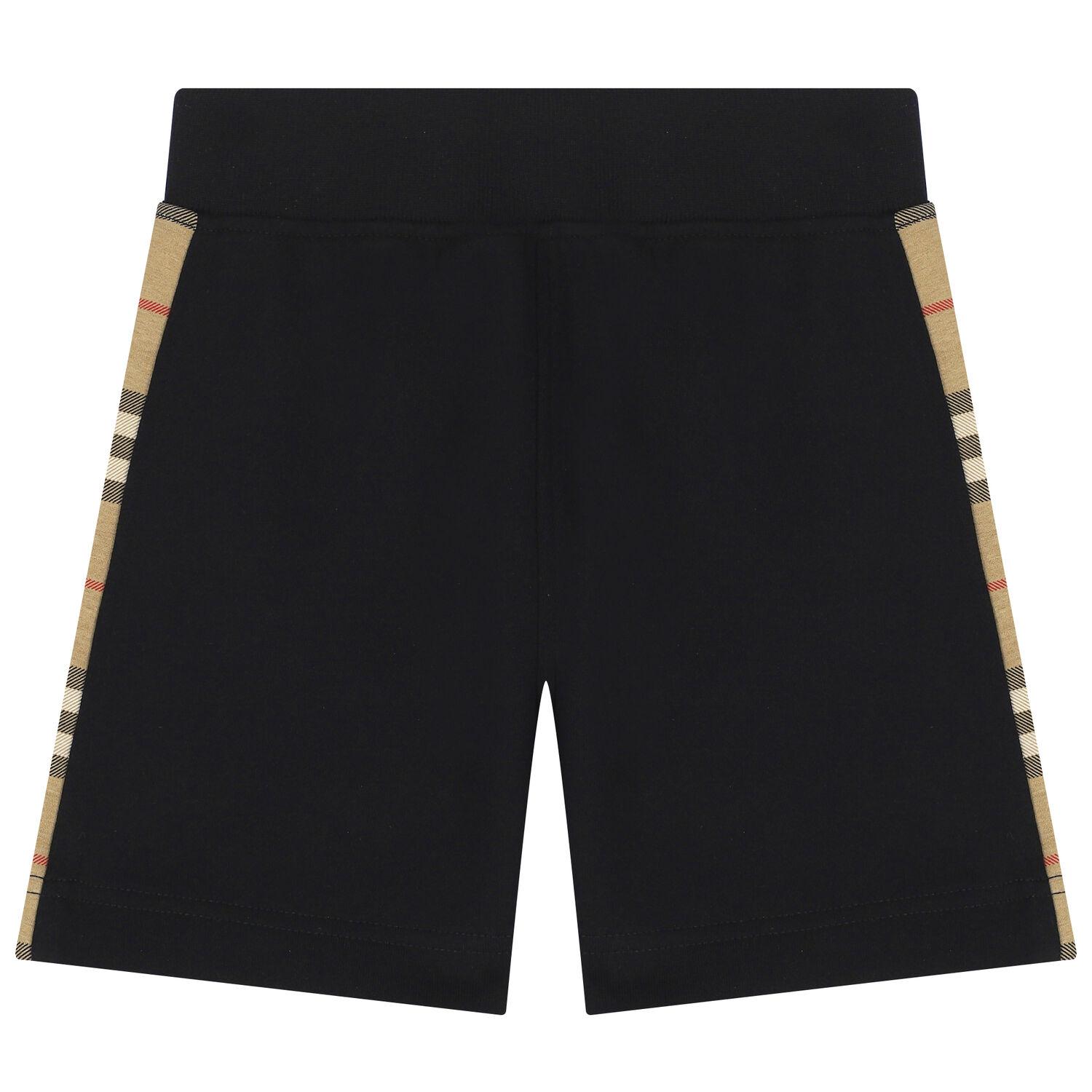 Black & Beige Check Shorts, 1, hi-res