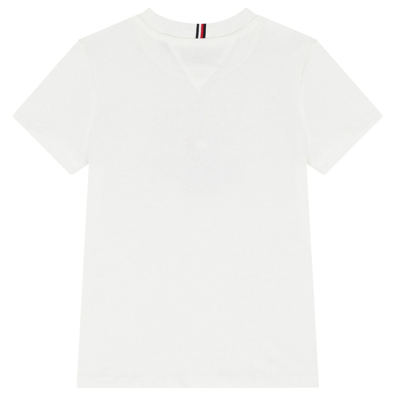 Boys White Flag Logo Cotton T-Shirt, 4, hi-res