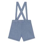 Younger Boys White & Blue Shorts Set, 2, hi-res