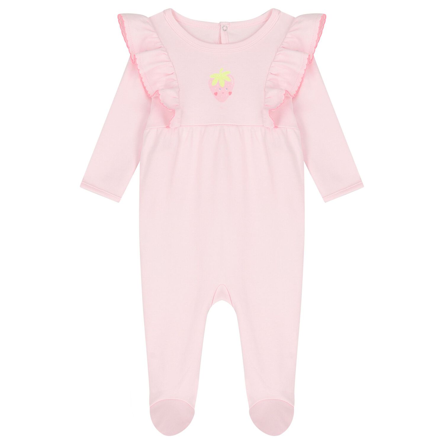 Baby Girls Pink Strawberry Babygrow Gift Set, 1, hi-res