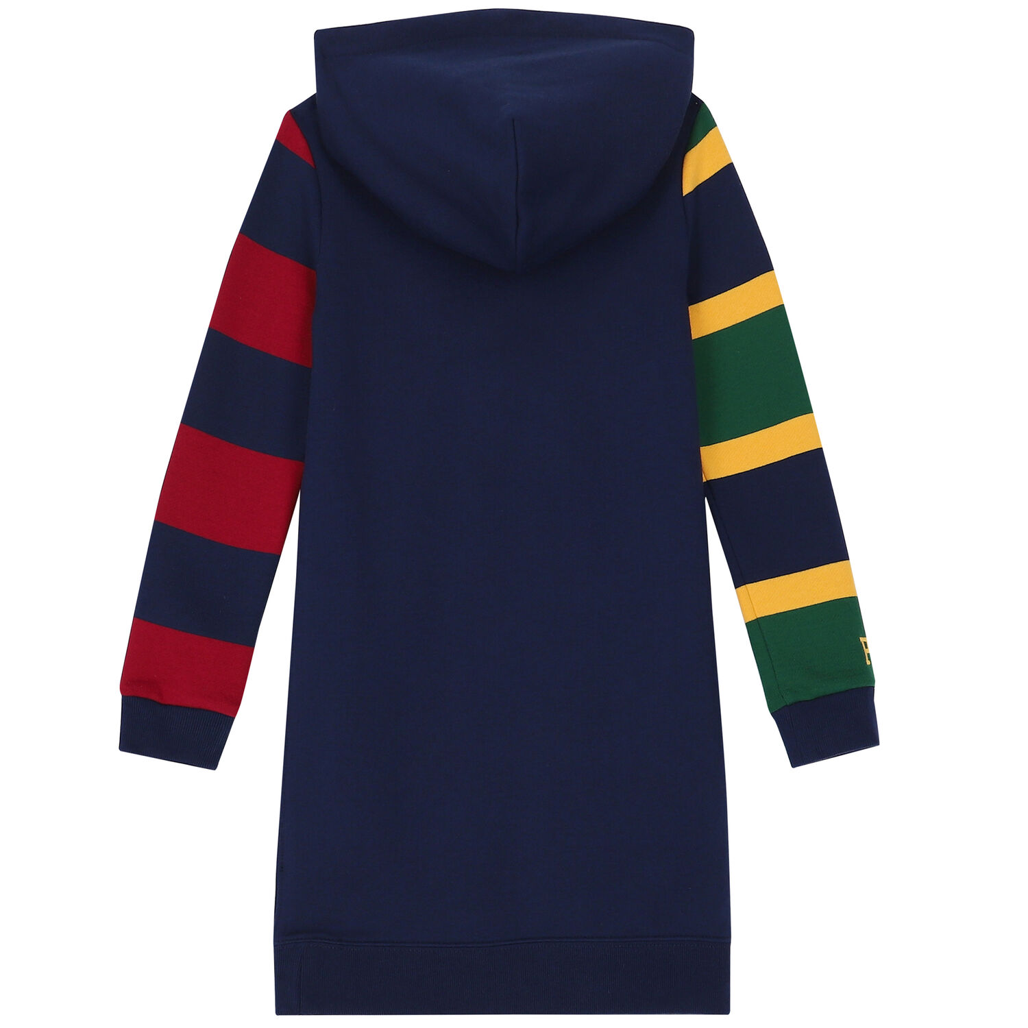 Girls Navy Logo Hooded Dress, 1, hi-res image number null