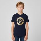 Boys Navy Blue Logo T-Shirt, 3, hi-res
