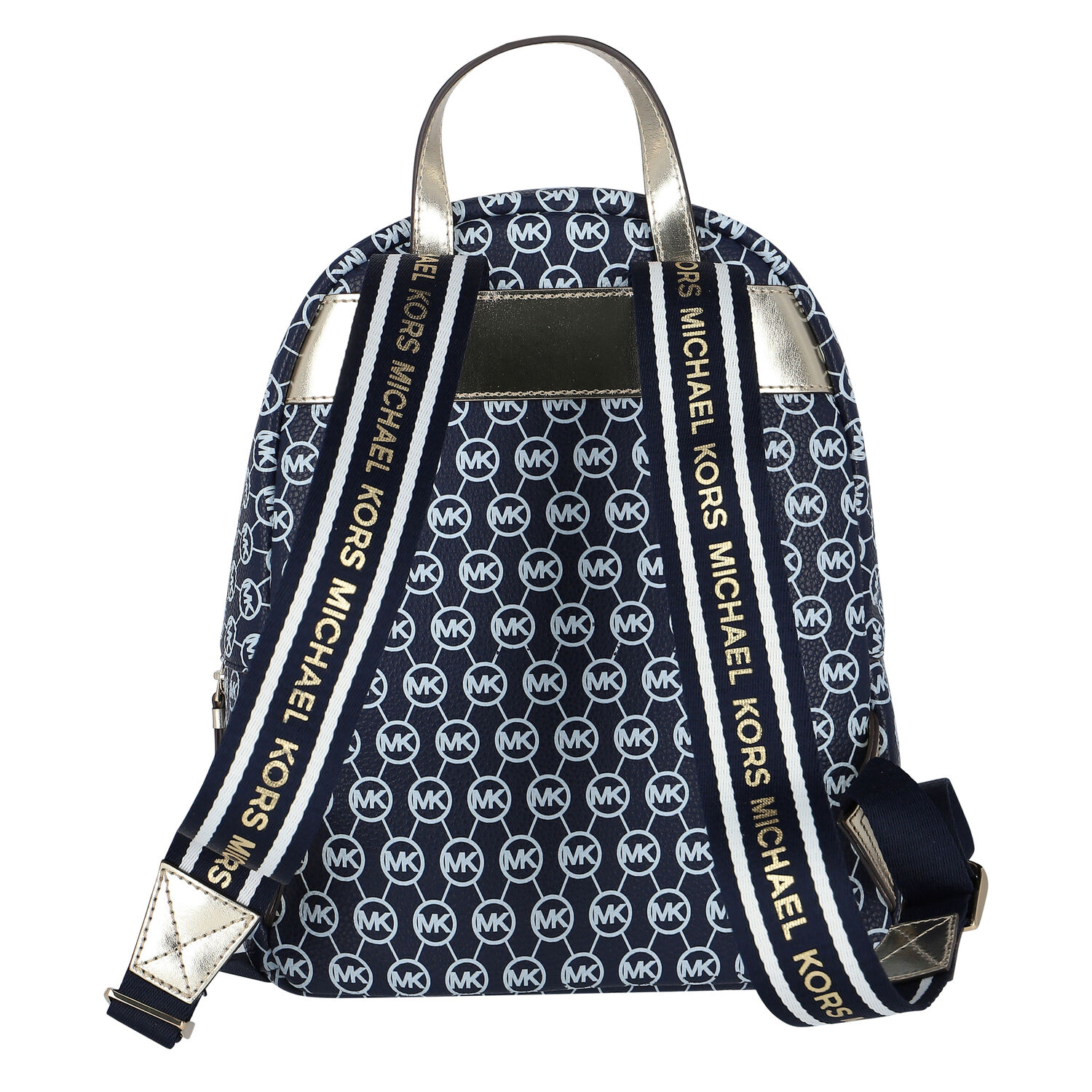 Girls Navy Logo Backpack, 1, hi-res